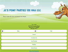 Tablet Screenshot of jcsponypartiesllc.com